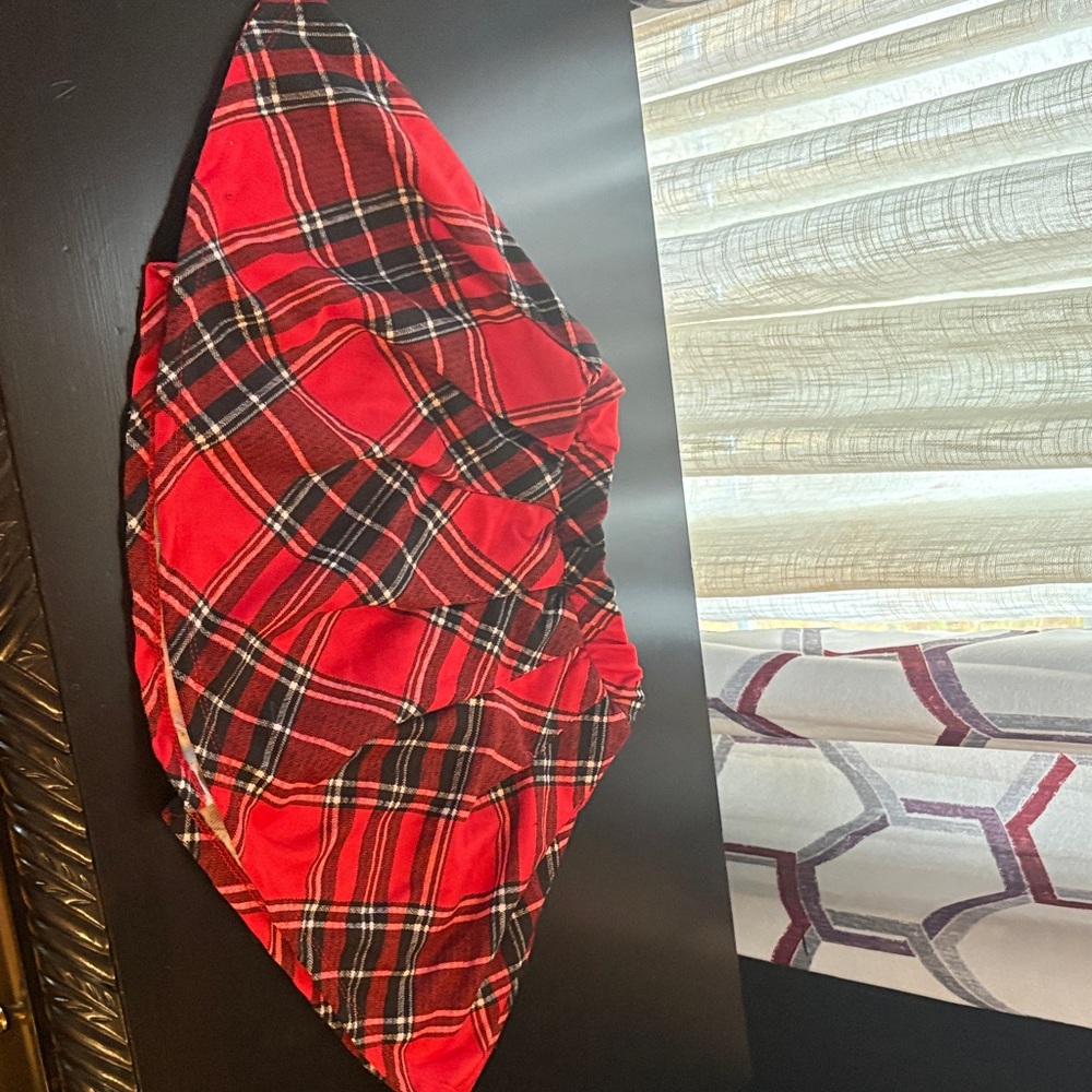 Fashion Nova Red Plaid Kids Skirt
